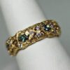 Alexandrite diamond vine band