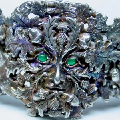 Thistle and Oak Greenman bracelet in Sterling silver by Suzan Postgate