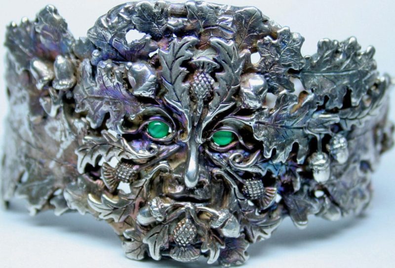 Thistle and Oak Greenman bracelet in Sterling silver by Suzan Postgate