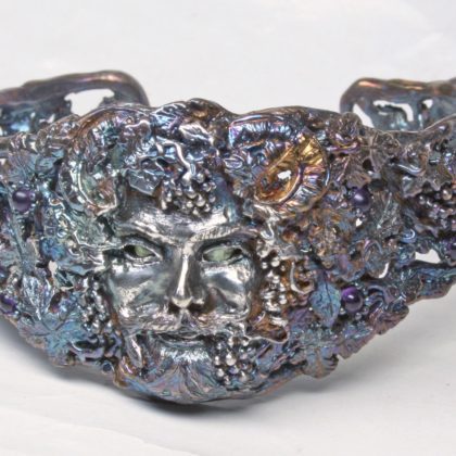 Bacchus bracelet in sterling silver by Suzan Postgate