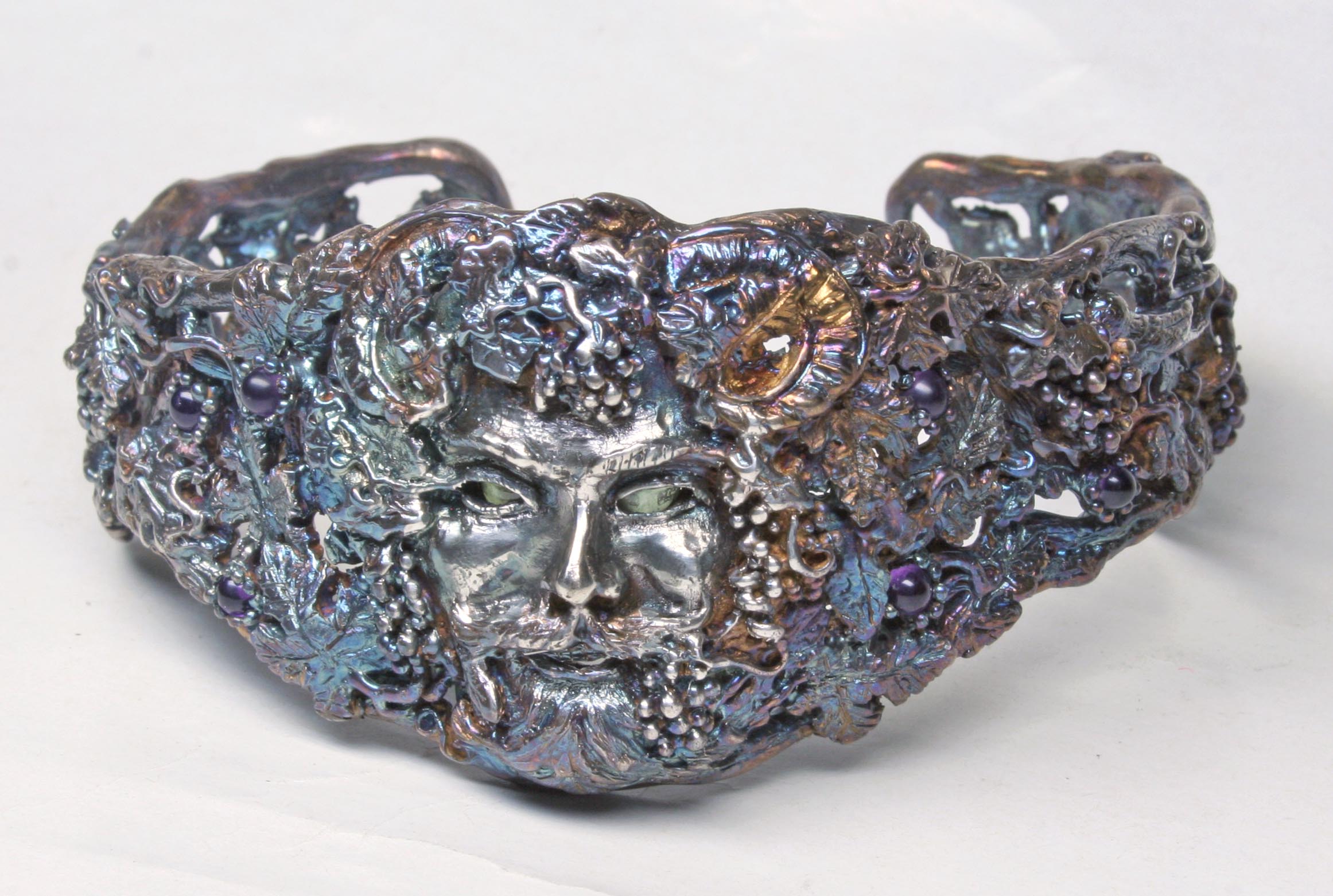 Bacchus bracelet in oxidized sterling silver Postgate Celtic