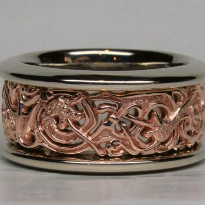 Viking Gripping Beast wedding band designed by George Postgate.