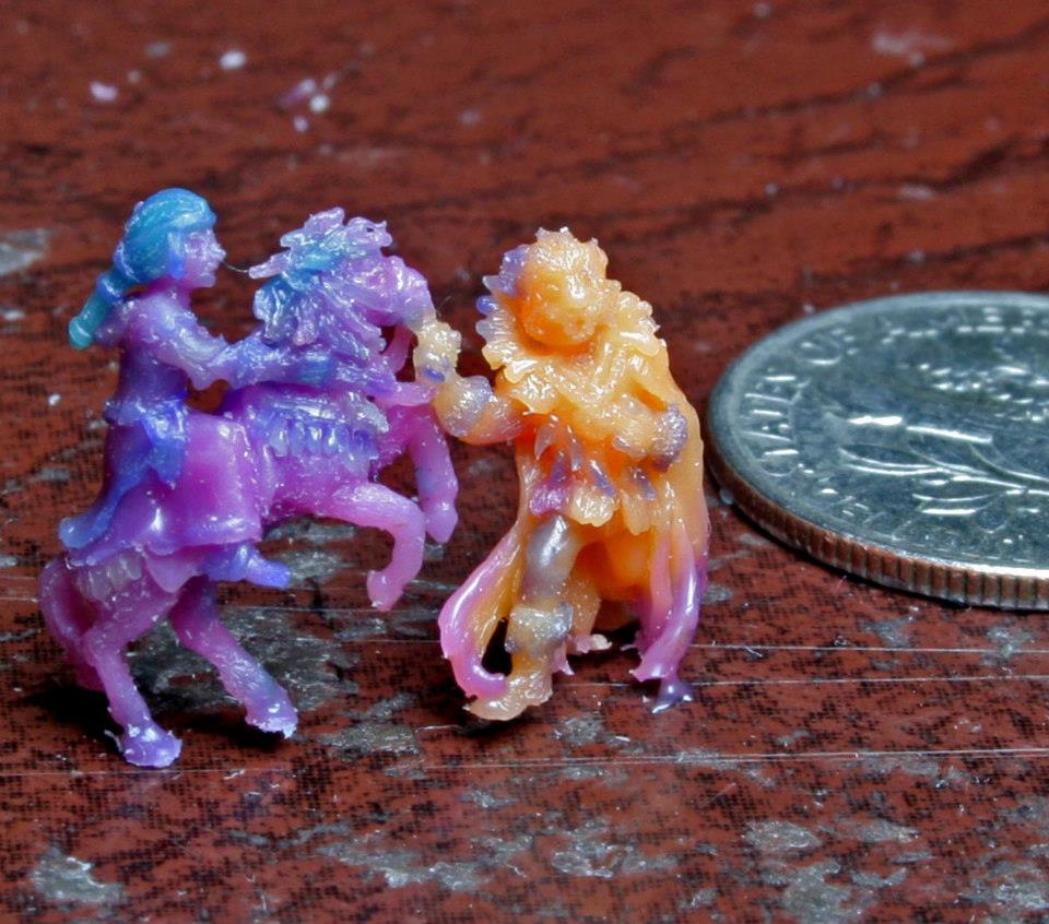 Wax of Beauty and the Beast figures by George Postgate