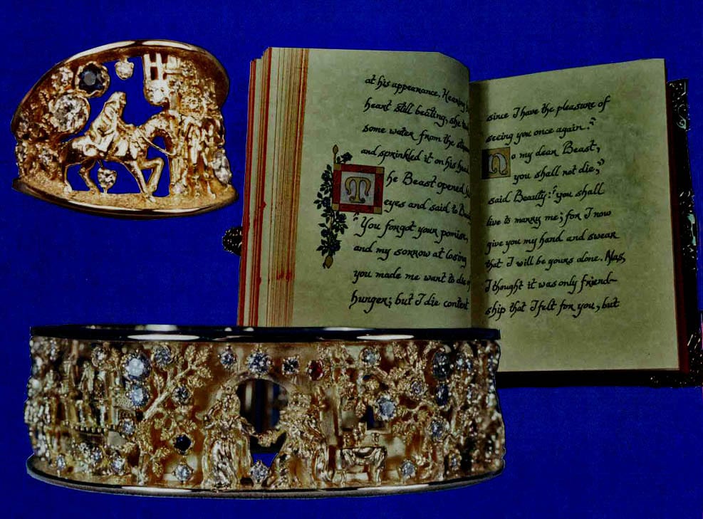 George's Beauty and the Beast bracelet in 18K and precious stones