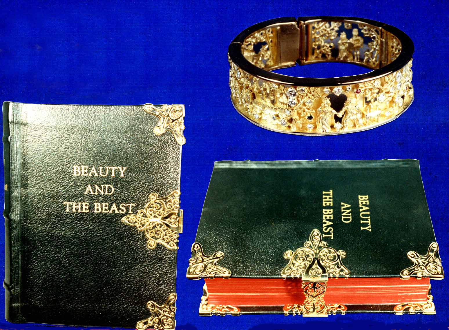 Beauty and the beast Bracelet Ring & Book by George Postgate
