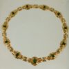 Gold Celtic Choker in 18K with Emeralds and Diamonds Custom Order Only