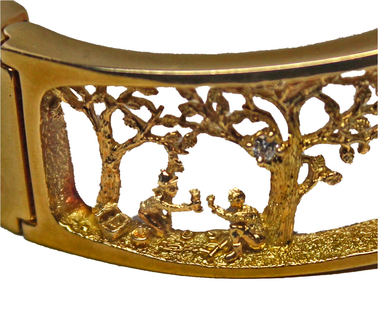 Hunt Bracelet in 18K by George Postgate. The picnic.