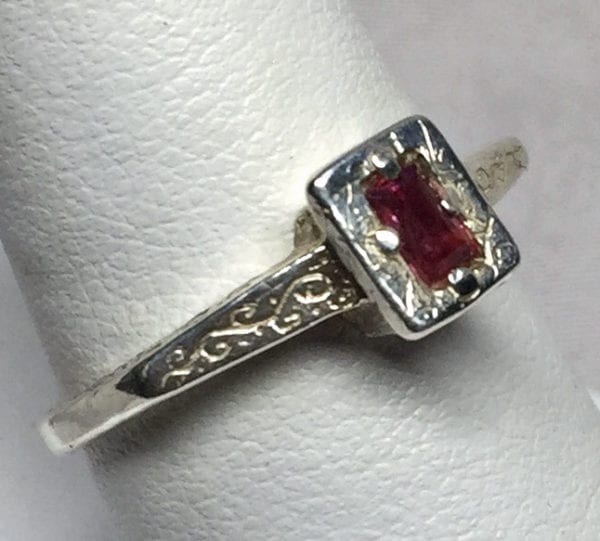 Medieval style, ruby ring, inspired by a ring worn by Mary Queen of Scots.