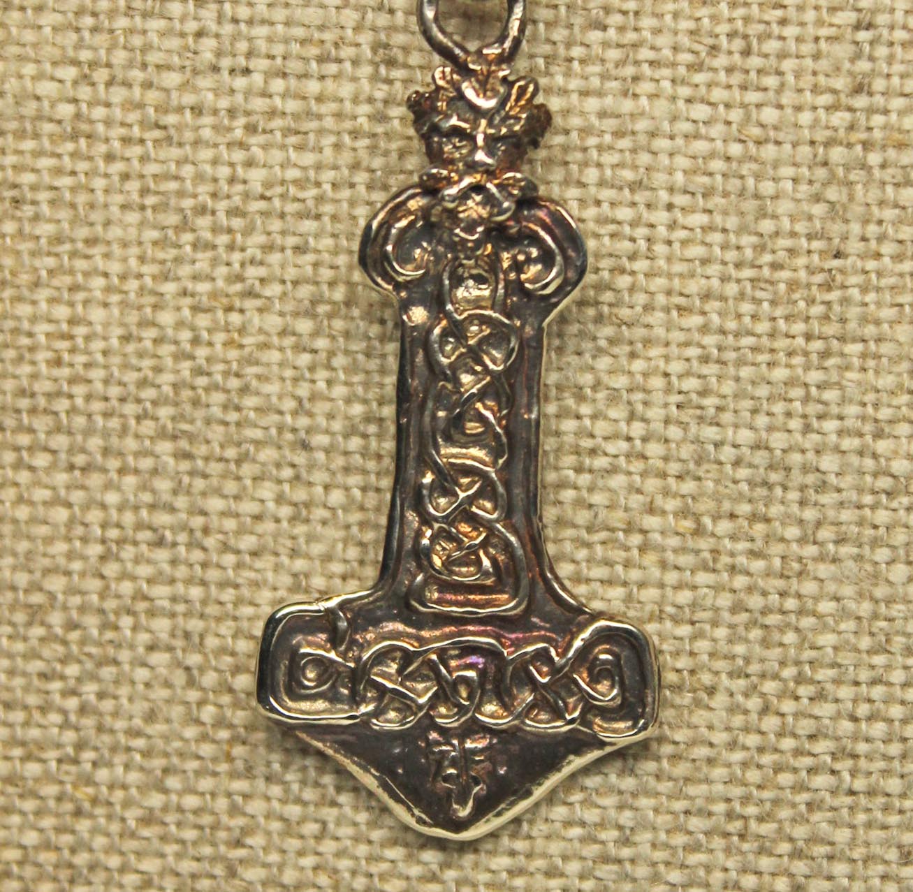 Viking Greenman Thors hammer ini sterling silver by Suzan Postgate