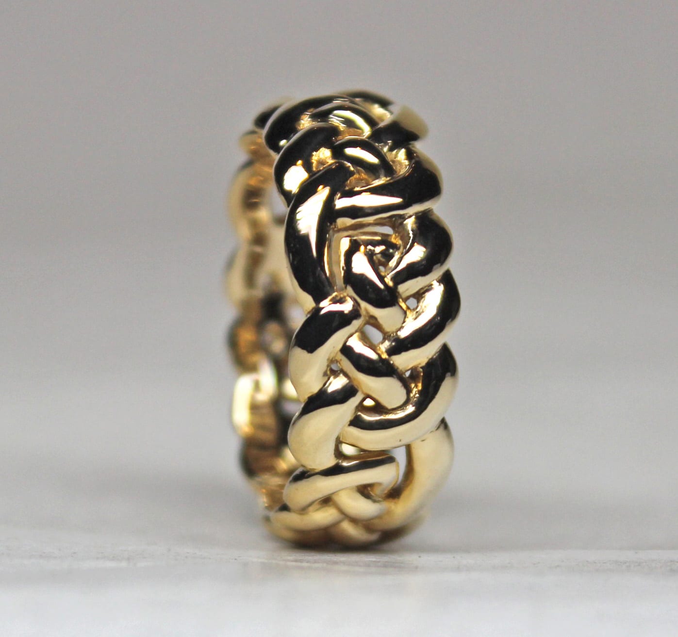 Celtic Eternity Knot Band in 14K Gold Size 9 3/4 - Image 3