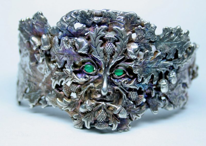 sterling silver greenman bracelet