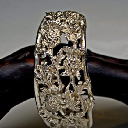 Thistle bracelet in sterling silver by Suzan Postgate