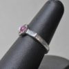 Medieval to Renaissance style ring set with a natural pink sapphire cab-size-7-1-2