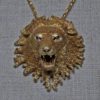 Large lion's head pendant by George