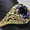 Tanzanite flower ring in 18K by George Postgate