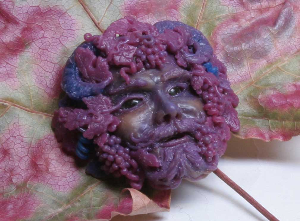 Wax of Bacchus pendant by Suzan Postgate