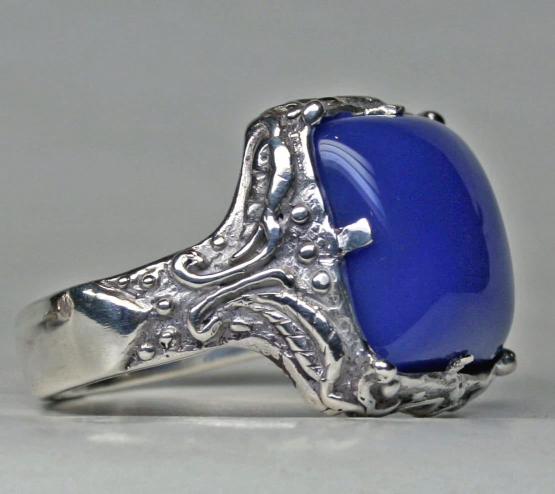 Sterling silver lapis ring by Suzan Postgate