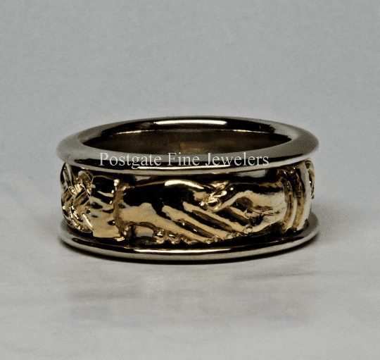 Celtic clasping hands band