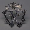 Queen Mary Scottish Luckenbooth Brooch In Sterling Silver