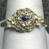 Silver rose ring