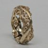 Woodland Vine ring in 14k Gold size 6.5, 1/4" or 6mm wide.