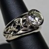 Rings Frost crystal setting in white gold and 2ct diamond