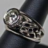 Open frost crystals white gold band with 2ct diamond by George Postgate
