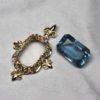Very fine natural aquamarine and its Victorian 18K setting by George Postgate