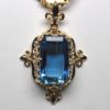Victorian Style setting for natural Santa Maria aquamarine by George Postgate