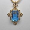 Victorian Style setting for natural Santa Maria aquamarine by George Postgate