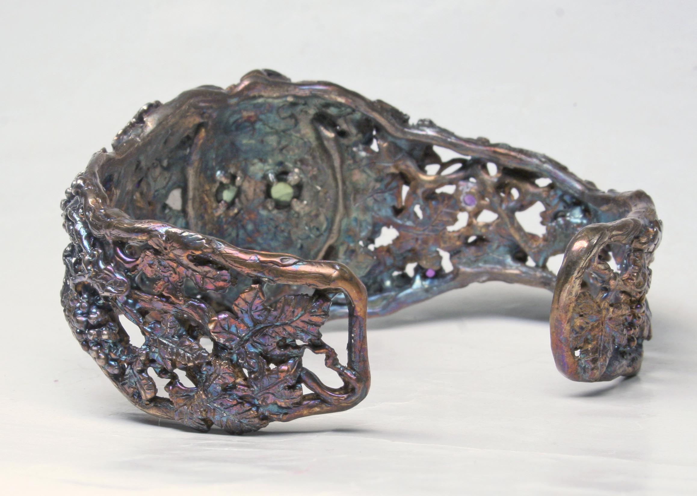 Bacchus bracelet in oxidized sterling silver - Image 6