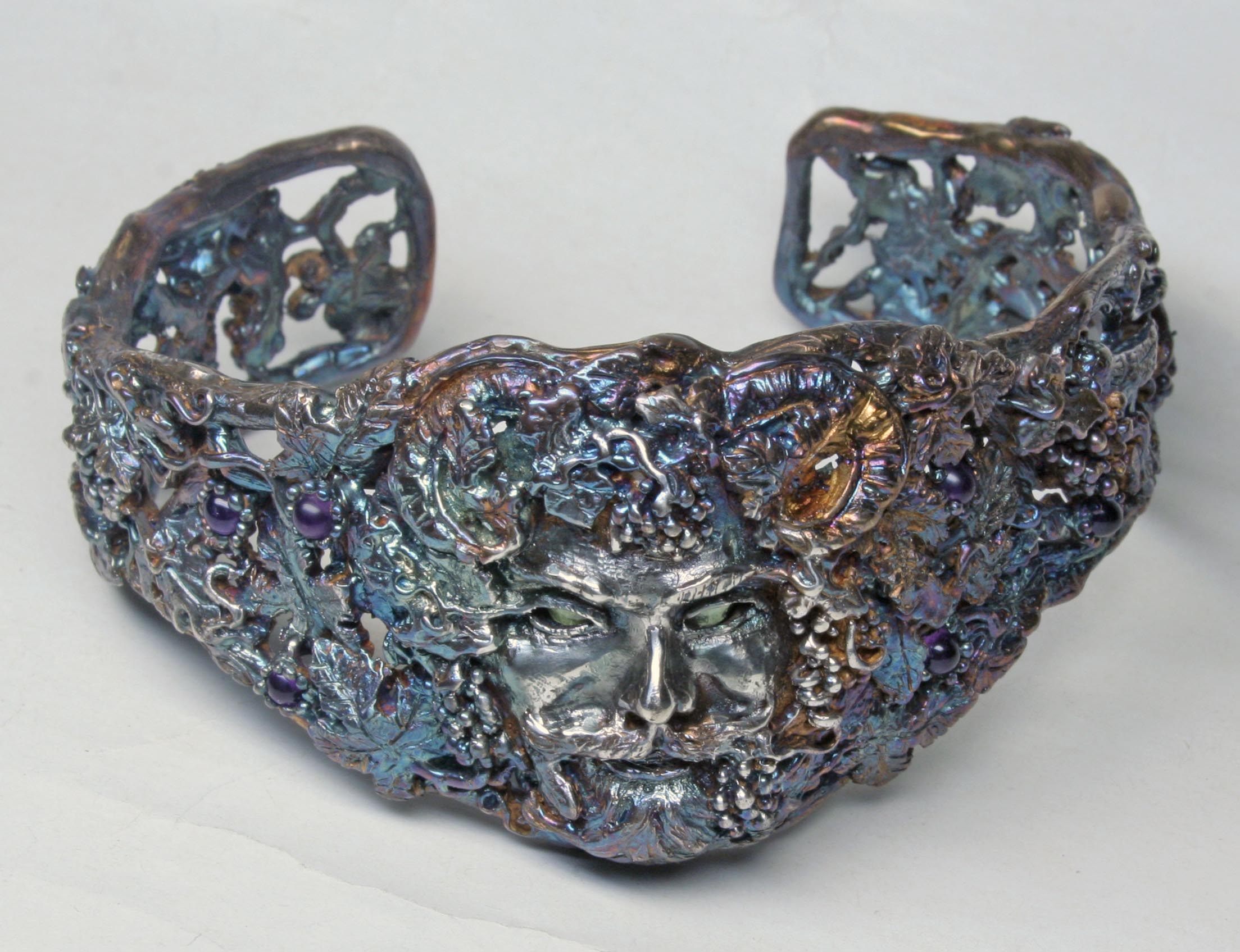 Bacchus bracelet in oxidized sterling silver - Image 7