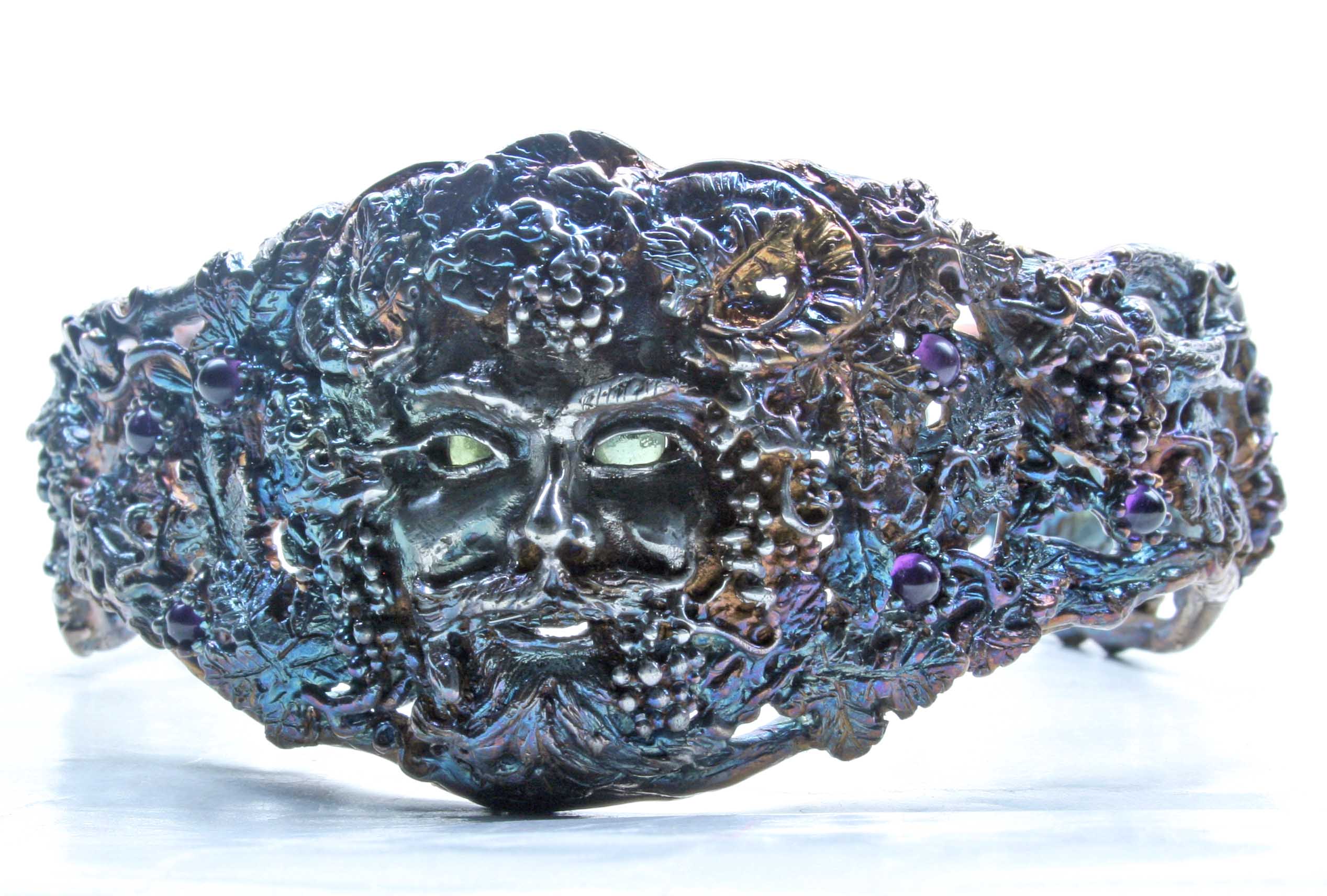 Bacchus bracelet in oxidized sterling silver - Image 9