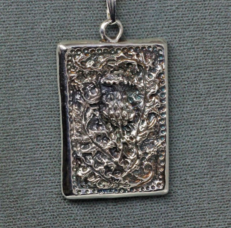 Scottish thistle pendant