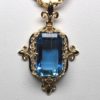 Aquamarine Victorian pendant