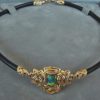 Celtic Knot Black Opal choker by George Postgate