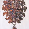 Scottish Greenman Acorn Pendant with dangling acorns by Suzan Postgate