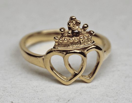 Scottish Luckenbooth ring in 14K - Image 2