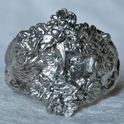 Wee Greenman ring in Sterling silver by Suzan Postgate