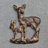 Roman Bronze Doe and fawn