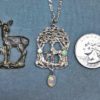 doe and fawn pendant scale