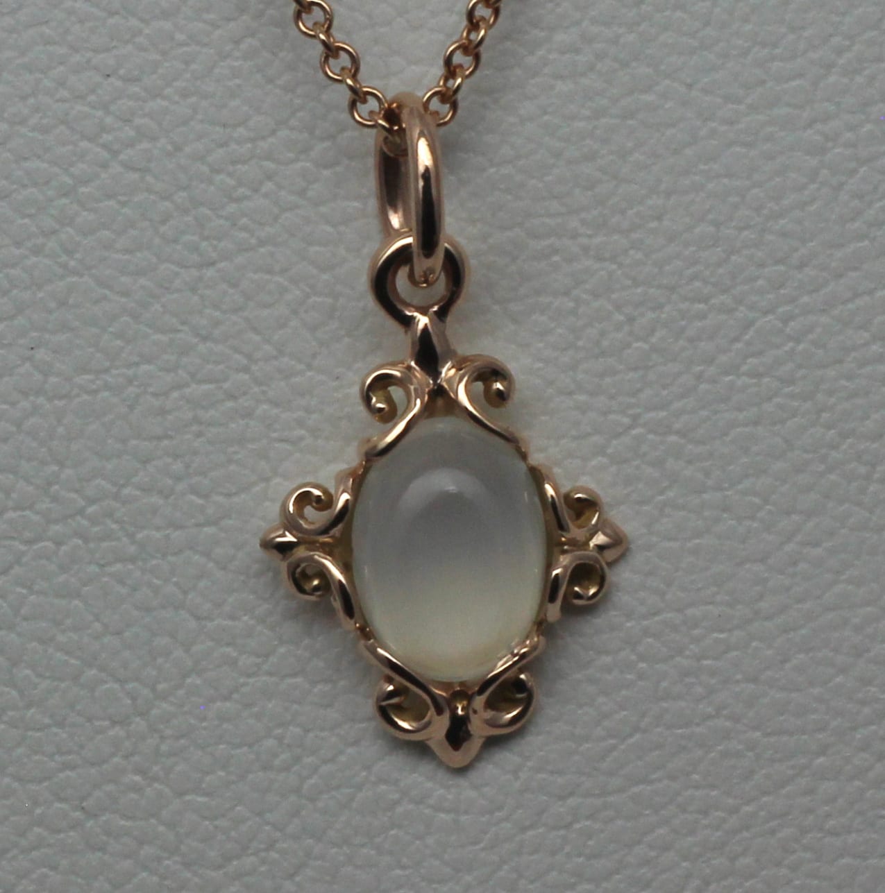Victorian Moonstone pendant rose gold Based Victorian styles