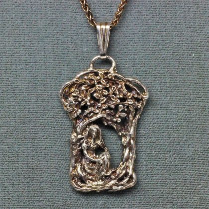Apple Maiden silver pendant