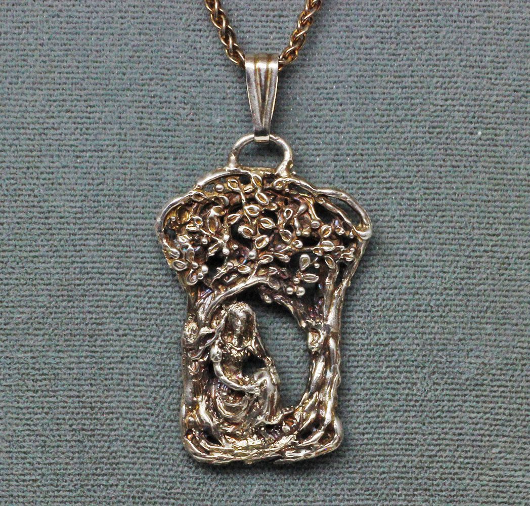 Apple Maiden silver pendant
