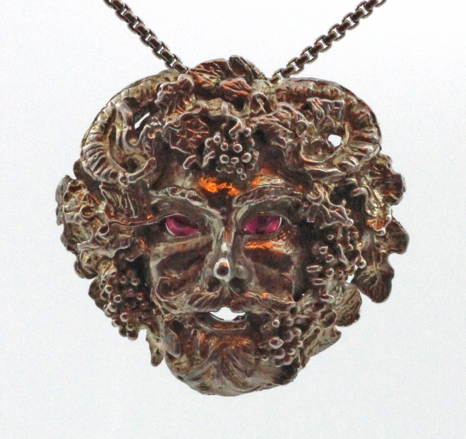 Bacchus pendant in silver by Suzan Postgate Celtic Jewelry