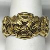 Celtic knot band wide in 14K size 10