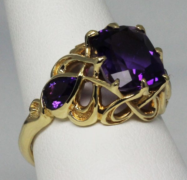 Arts-and-crafts-amethyst-ring