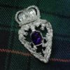 Luckenbooth amethyst broach