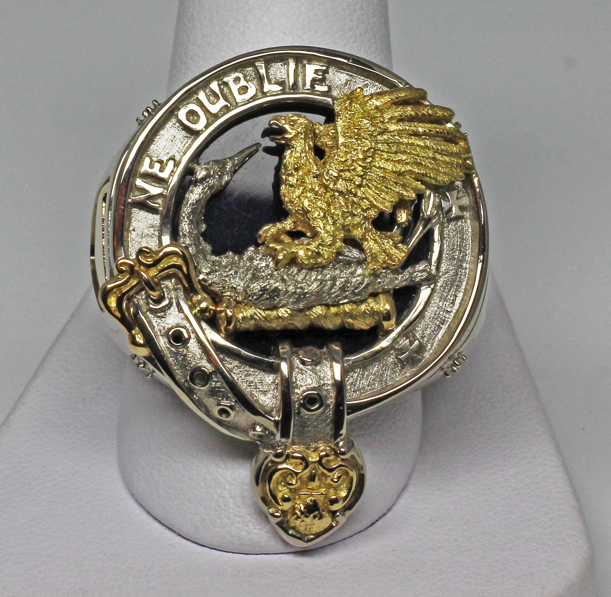 Graham Family Crest ring custom designed ring by George Postgate