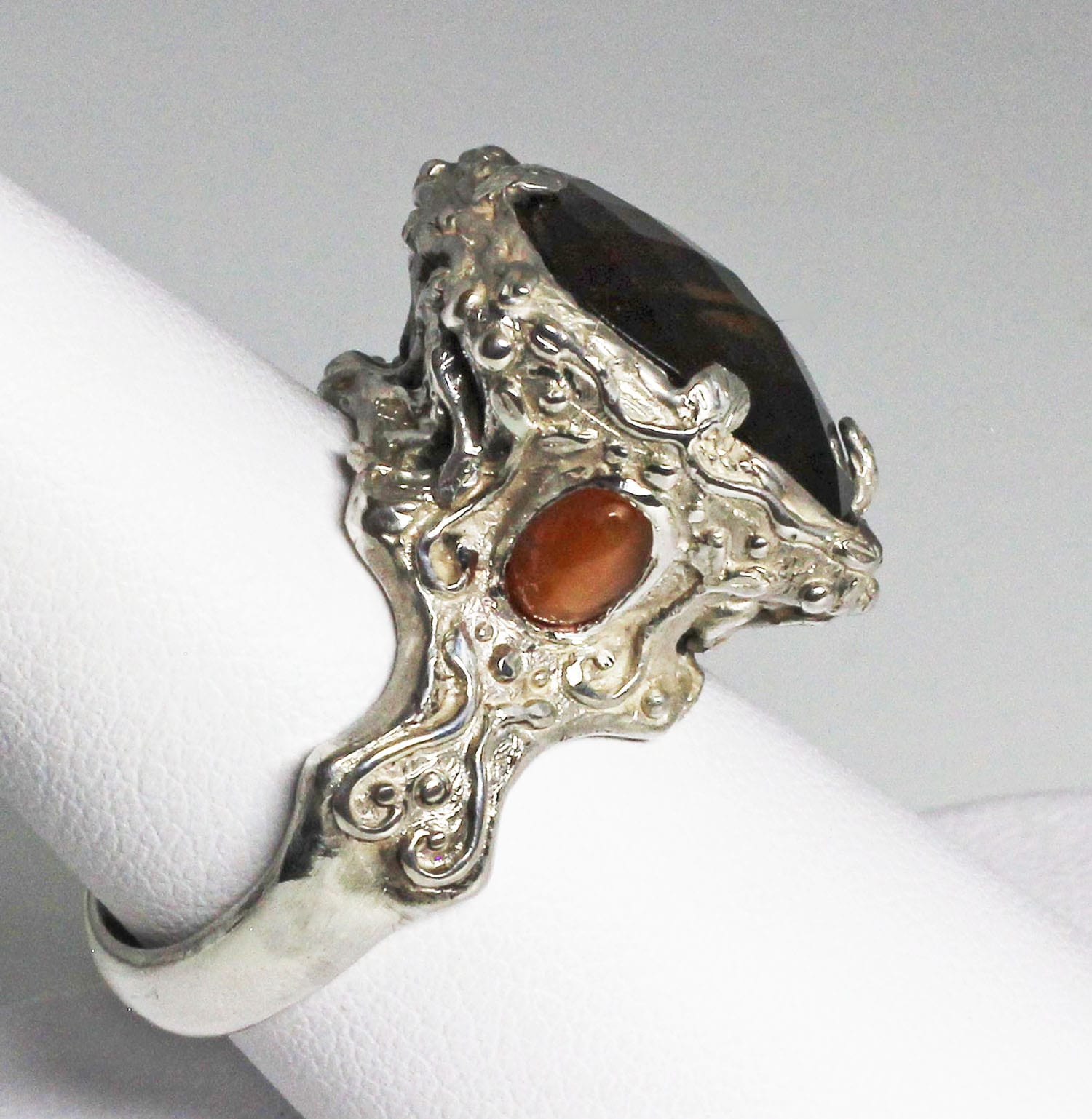 Smokey Citrine Cathedral Ring by Suzan Postgate - Image 2